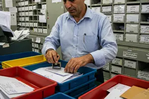        كتبة البريد والفرز والموزعون   